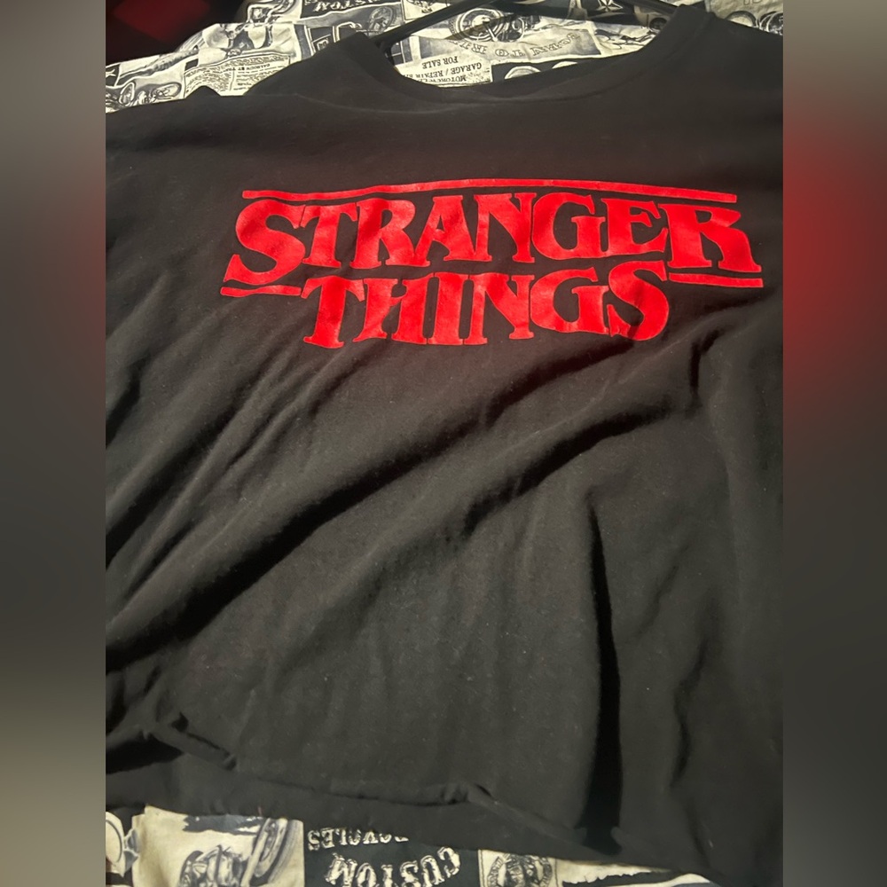 Stranger Things Black and Red T-Shirt